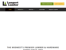 Tablet Screenshot of lampertlumber.com